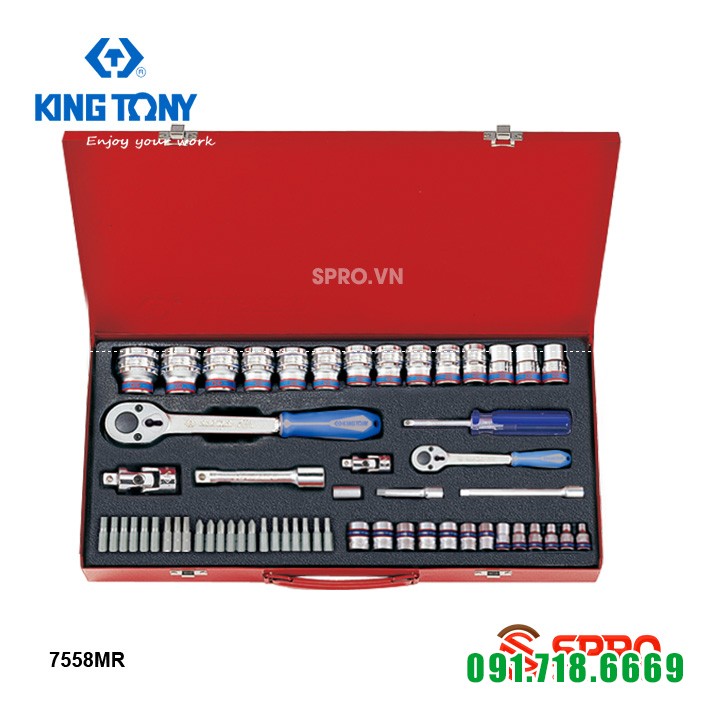 Bộ khẩu tuýp hoa thị 26 chi tiết Kingtony 6226CR 3/4