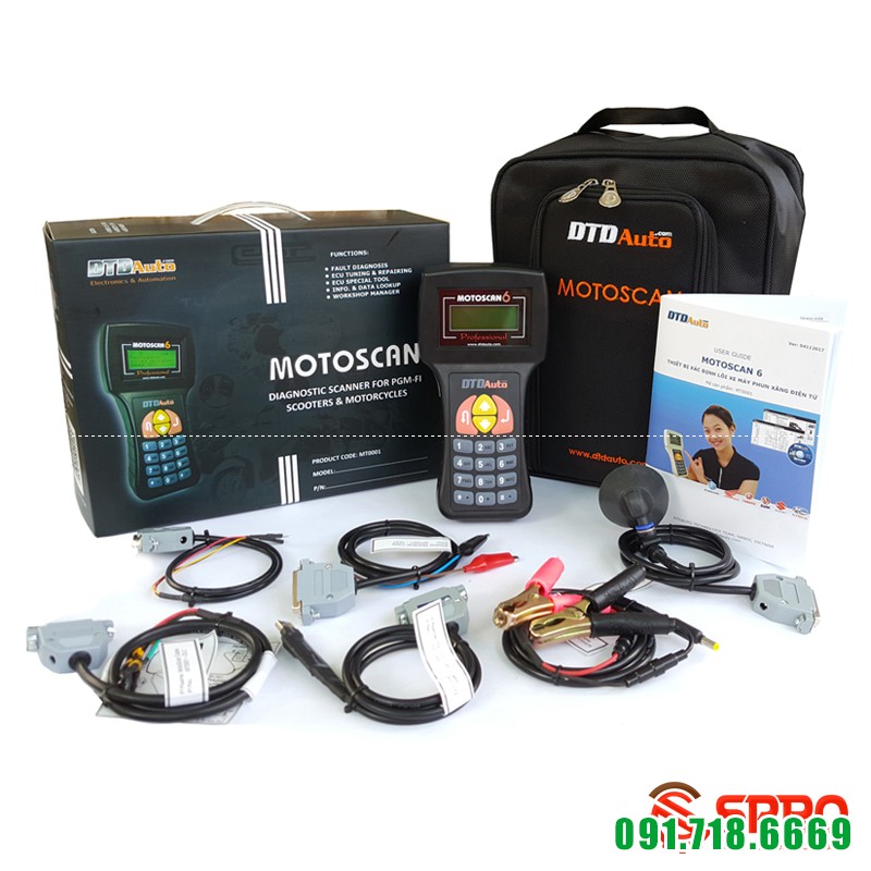 Thiết bị đọc lỗi xe máy phun xăng điện tử Motoscan 6.1