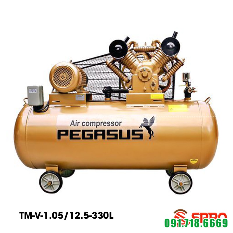 Máy nén khí 10HP Pegasus TM-W-1.05/12.5-330 dung tích 330L