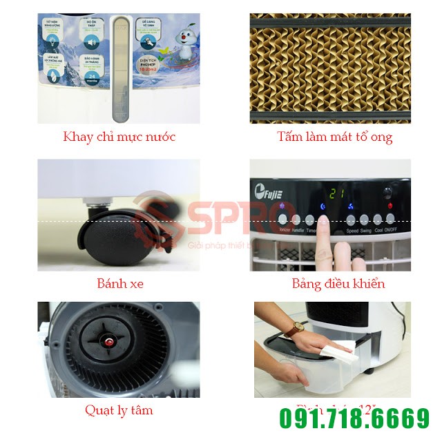 Chi tiết máy làm mát Fujie AC-17C