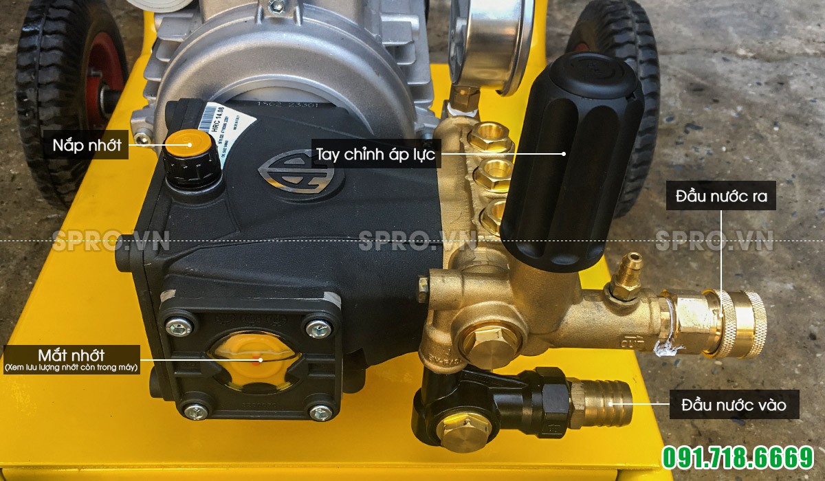 Máy rửa xe ô tô áp lực cao AR U22-1408 URALI