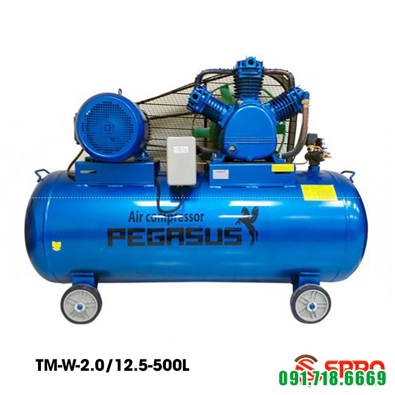 Máy bơm hơi 20HP Pegasus TM-W-2.0/12.5-500L - Dung tích 500L, áp 12.5 bar