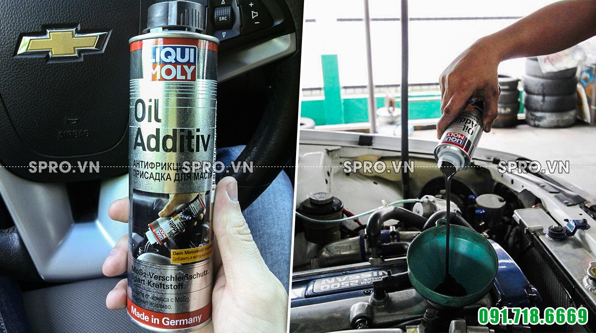 Hóa chất phụ gia nhớt động cơ MOS2 Liqui Moly Oil Additiv LM-2500 300ml