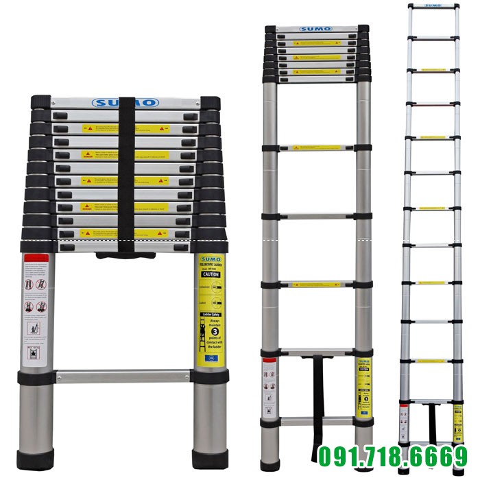 thang nhôm rút gọn 3.8m SUMO - ADT-312B