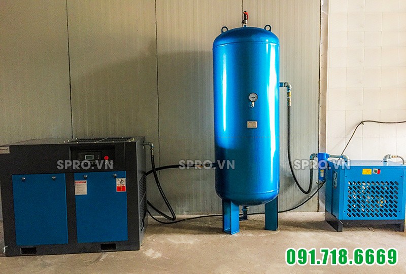 trọn bộ 1 hệ thống máy nén khí trục vít pegasus