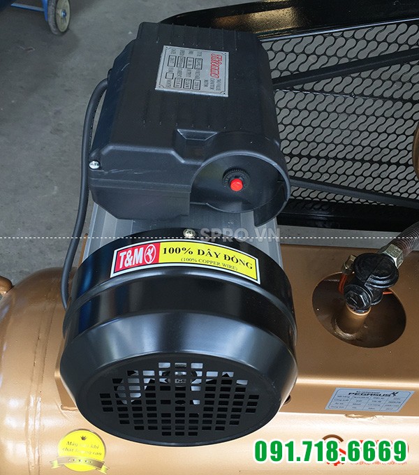 mô tơ máy bơm hơi 3HP PEGASUS TM-V-0.25/12.5-120L dung tích 120L