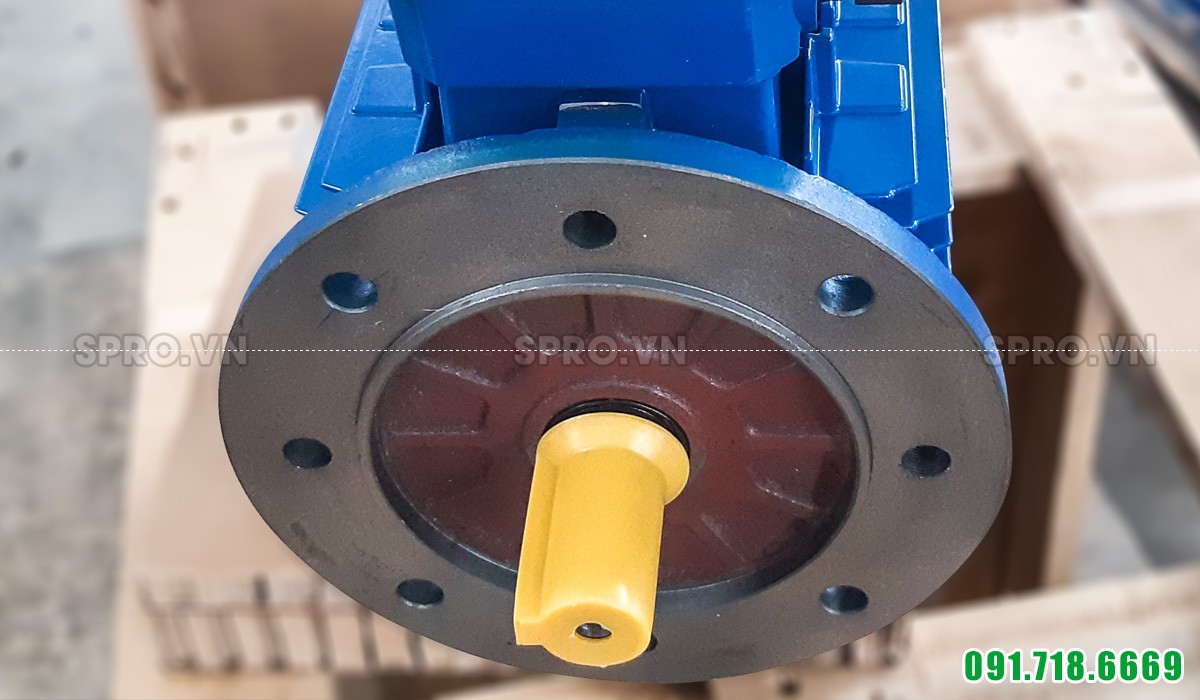 Đầu cốt động cơ điện motor Elektrim EM90S-4 3 pha công suất 1.5 HP