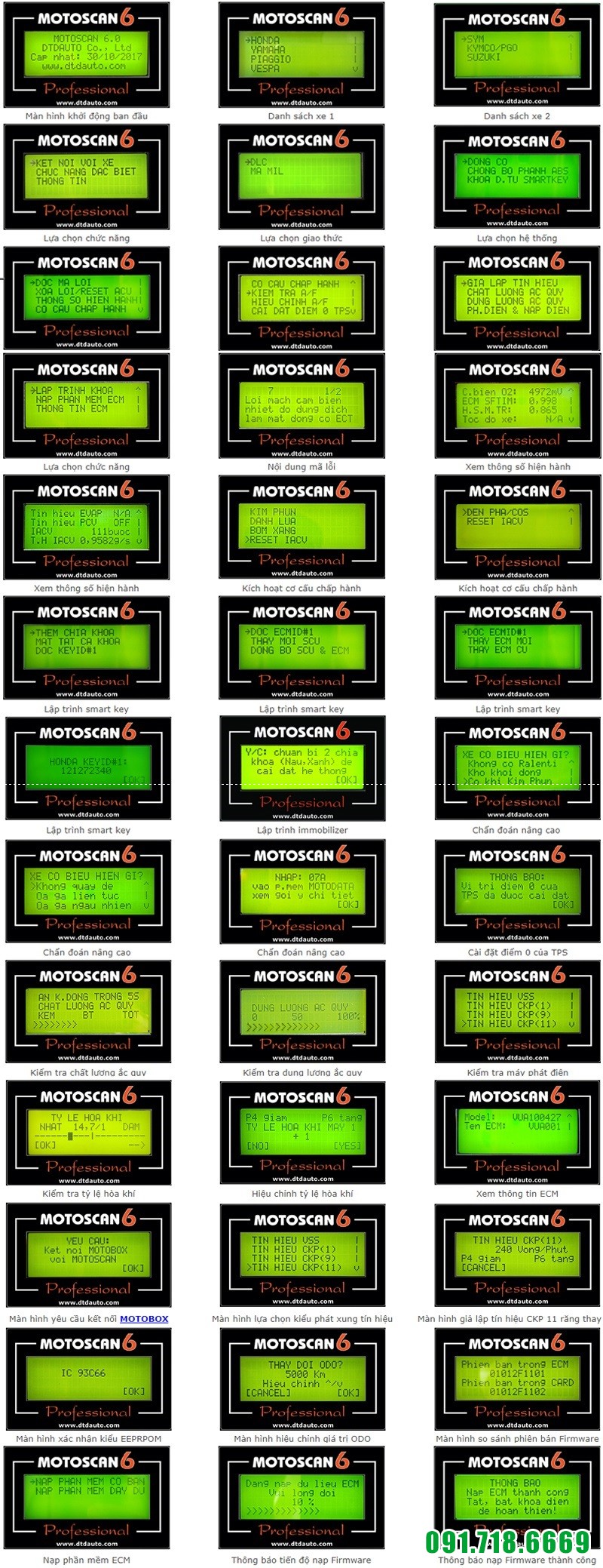 Ưu điểm vượt trội Máy đọc lỗi xe máy phun xăng điện tử Motoscan 6.0 mới nhất