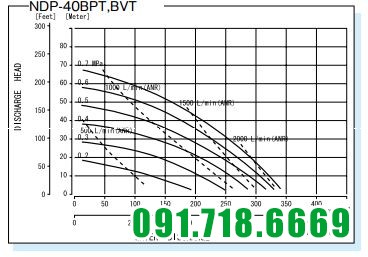 thông số Máy bơm màng khí nén Yamada NDP-40 BPT