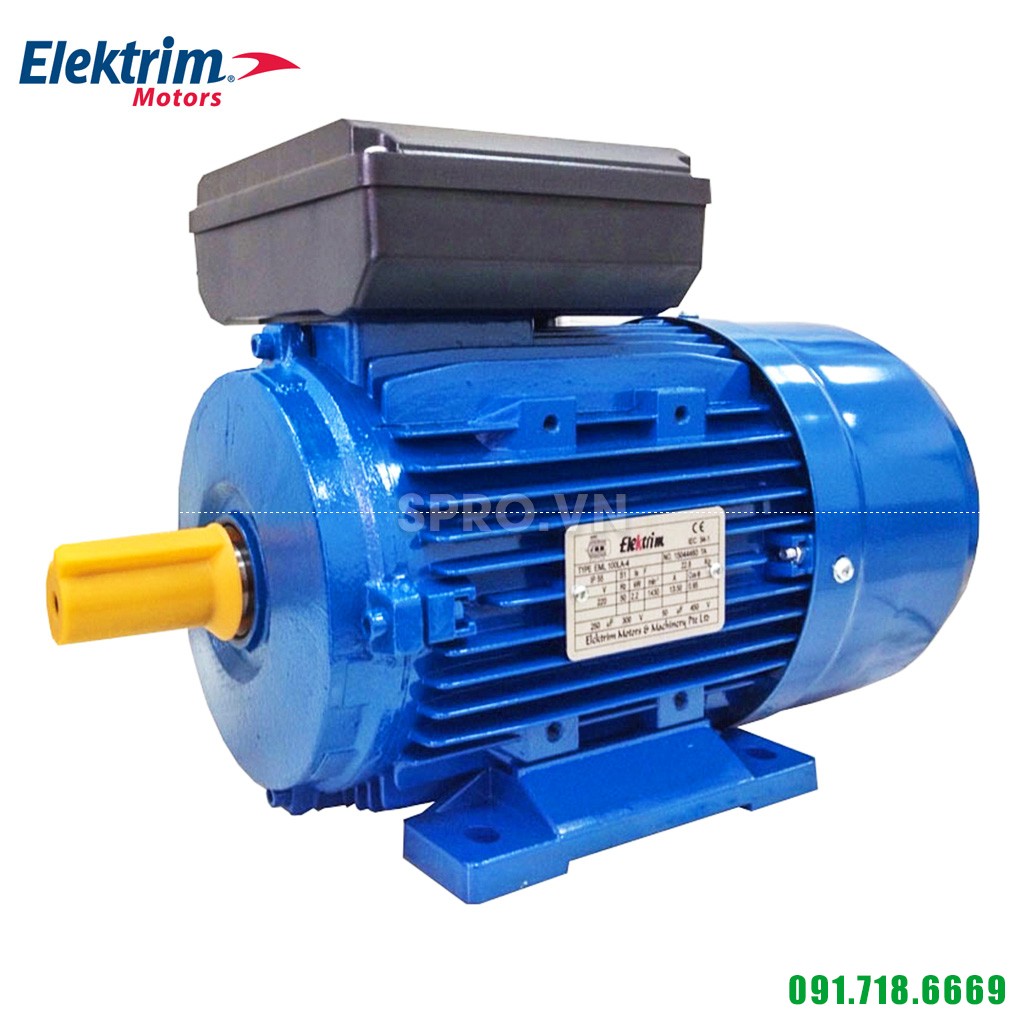 Động cơ điện motor Elektrim ML711- 4 1 pha công suất 0.25 Hp