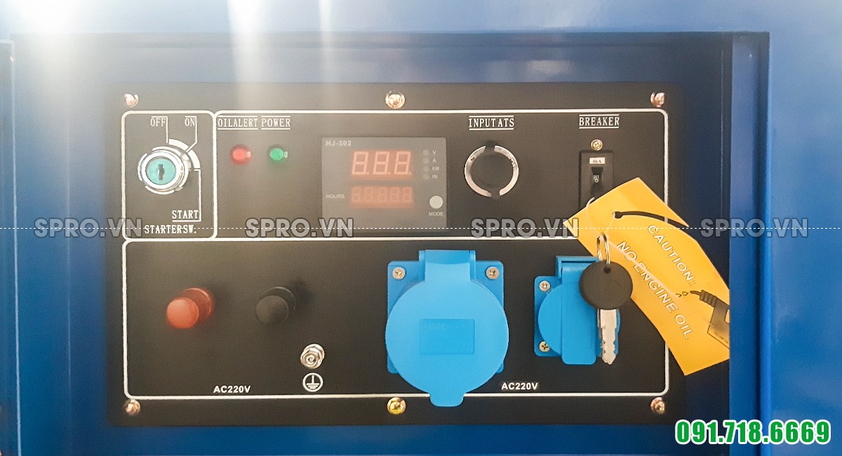  máy phát điện chạy dầu Hyundai 11kw DHY12500SE chống ồn