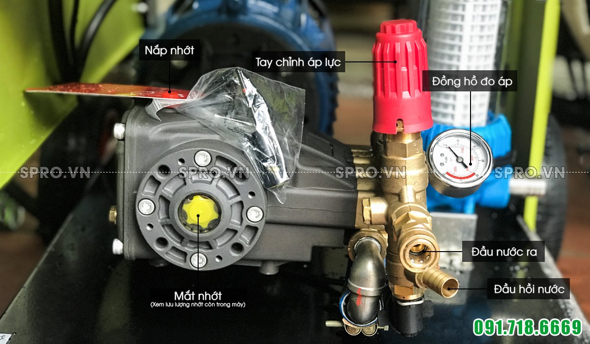 Máy rửa xe cao áp Projet P100-1925B3 - 9Kw - 250Bar