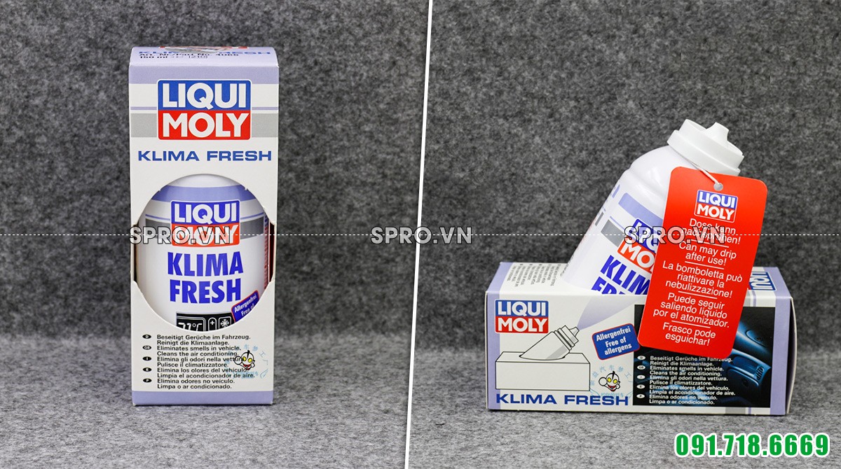 Khử mùi và diệt khuẩn giàn lạnh Liqui Moly Klima Fresh LM-20600 150ml