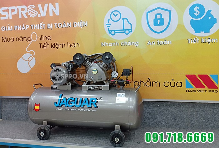 Máy nén khí piston 2HP 1 cấp Jaguar EV51H100 - Dung tích 100L