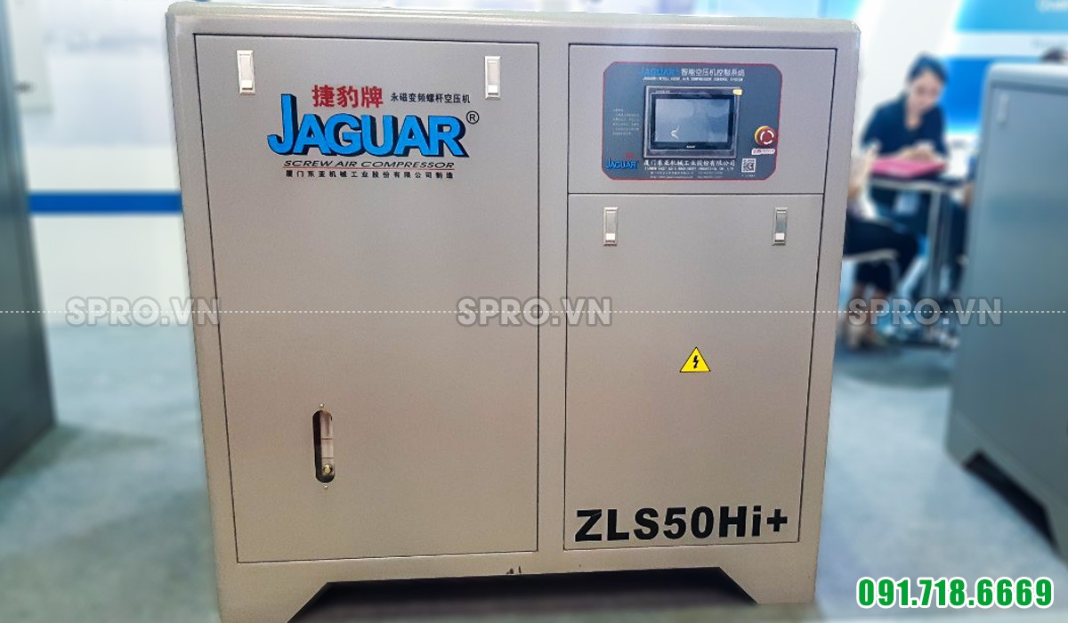 Máy nén khí trục vít biến tần 50hp Jaguar ZLS50Hi+ 37kw