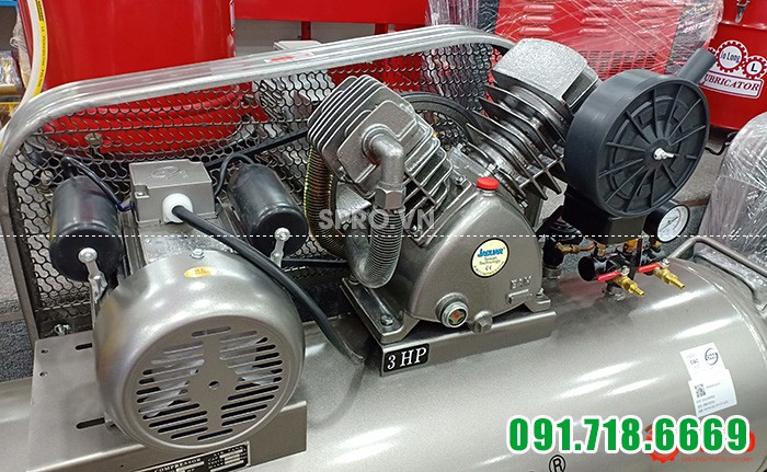 chi tiết Máy nén khí piston 3hp jaguar HEV70H200 dung tích 200L