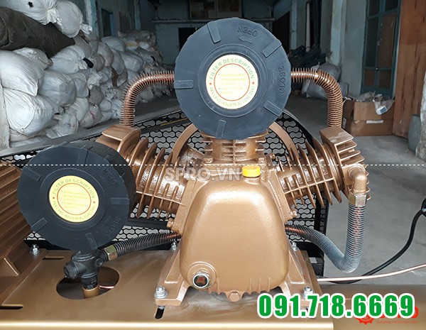 Đầu nén máy bơm hơi 4HP giá rẻ Pegasus TM-V-0.36/12.5-230-380 Dung tích 230L