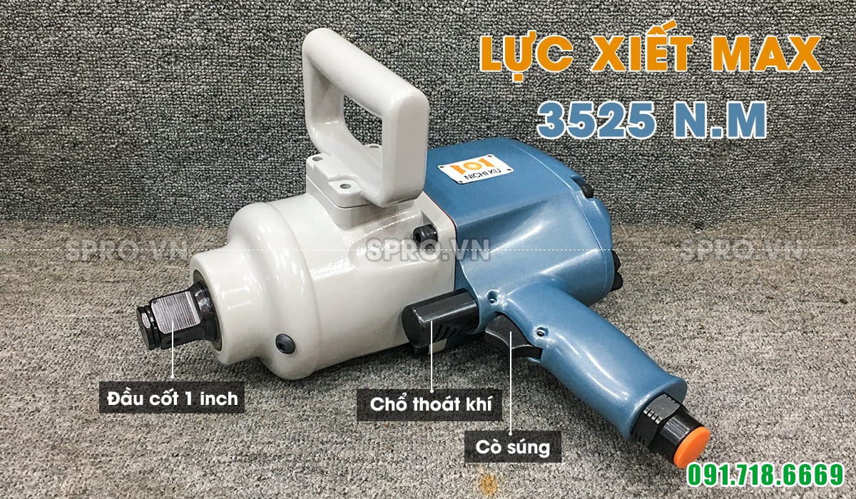 súng bắn bulong 1 inch mở ốc xe tải nichiku nk60p